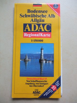 gebrauchtes Buch – ADAC – Bodensee Schwäbisch Alb Allgäu Karte