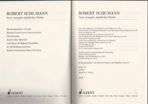 Robert Schumann. Lieder opp. 98a, 104, 107, 119, 125, 127, 135, 142, WoO 6, Declamationen op. 106, 122 = Robert Schumann. Neue Ausgabe sämtlicher Werke […]