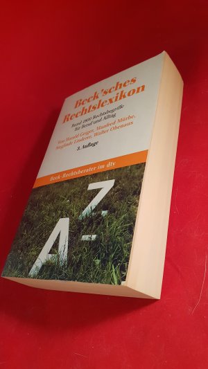 gebrauchtes Buch – Geiger, Harald; Mürbe – Beck'sches Rechtslexikon, 3. und letzte Auflage 2003