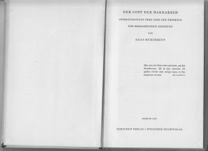Der Gott der Makkabäer., Untersuchungen über Sinn und Ursprung der makkabäischen Erhebung.