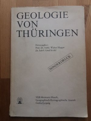 gebrauchtes Buch – Walter Hoppe & Gerd Seidel – Geologie von Thüringen Sonderdruck. Permosiles, Siles und Rotliegendes im Thüringer Wald und seinem südlichen Vorland. 1974