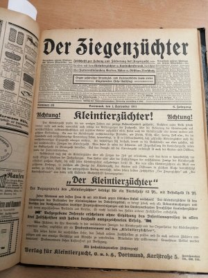 Der Ziegenzüchter bzw. Der Ziegen- und Kleintierzüchter / Jahrgang 1911 / Zeitschrift Nr. 1 - 52 in 1 Bd (komplett)