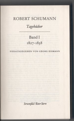 Tagebücher. Band I: 1827-1838.