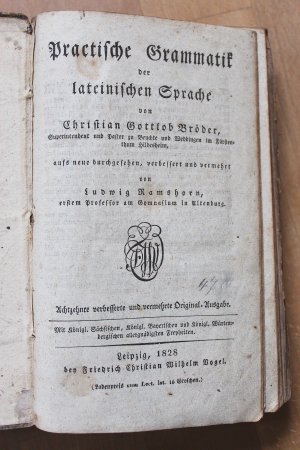 Practische Grammatik der lateinischen Sprache