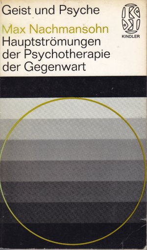 antiquarisches Buch – Max Nachmansohn – Hauptströmungen der Psychotherapie der Gegenwart