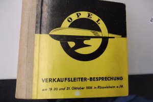 Opel: Verkaufsleiter-Besprechung 1936 in Rüsselsheim,Handbuch