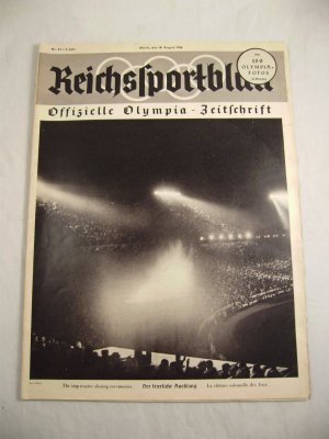 Reichssportblatt Nr. 34 1936 Olympia