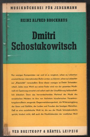 antiquarisches Buch – Brockhaus, Heinz Alfred – Dmitri Schostakowitsch