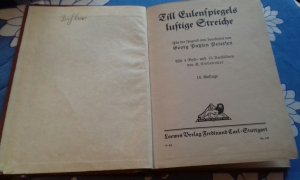 antiquarisches Buch – Petersen , Georg Paysen – Till Eulenspiegels lustige Streiche. für die Jugend neu bearb. von Georg Paysen Petersen. Mit 4 voll- und 15 Textbildern von E. Liebenauer