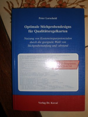 Optimale Stichprobendesigns für Qualitätsregelkarten - Nutzung von Kosteneinsparpotenzialen durch die geeignete Wahl von Stichprobenumfang und -abstand