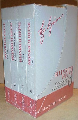 gebrauchtes Buch – HEINRICH HEINE - Werkausgabe im Taschenbuch (4 Bände im Kartonschuber und Folienverpackung)