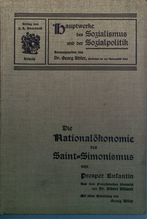 Die Nationalökonomie des Saint-Simonismus