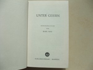 antiquarisches Buch – Karl May – Unter Geiern