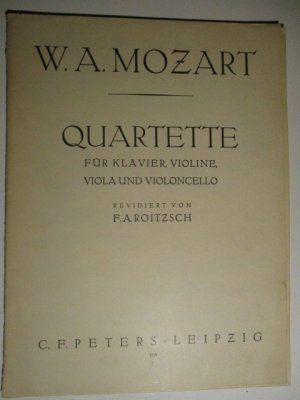 Quartette für Klavier, Violine, Viola und Violincello