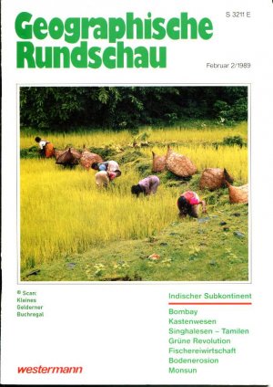 gebrauchtes Buch – geographische Fachzeitschrift – Geographische Rundschau 2/1989: INDISCHER SUBKONTINENT (Indien - Mumbay - Sri Lanka u.a.)