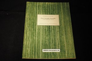 antiquarisches Buch – Heinrich Schütz – Zwei Deutsche Konzerte aus den symphoniae Sacrae II für Sopran 2Violinen und Generalbaß eingerichtet von Heinrich Spitta ( Mein herz ist bereit / Singet dem Herrn ) Partitur.