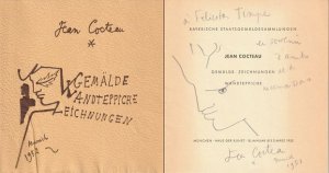 Schriftsteller, Regisseur und Graphiker (1889-1963). Eigenh. Bleistiftzeichnung mit eigenh. Widmung (8 Zeilen) mit U. u. Dat. auf d. Titelblatt von: " […]