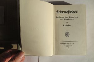 antiquarisches Buch – Halbert, Awrum -  – Lebensfieber -   Roman eines Dichters und einer Schauspielerin