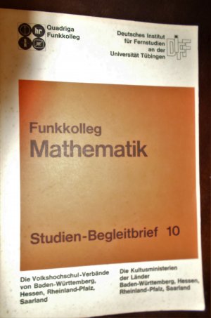 Funkkolleg Mathematik Studien-Begleitbrief 10 lineare Gleichungen