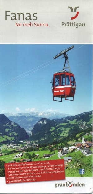 gebrauchtes Buch – Fanas - No meh Sunna, Prättigau (Schweiz) / Mit der Seilbahn auf 1700 m ü. M.