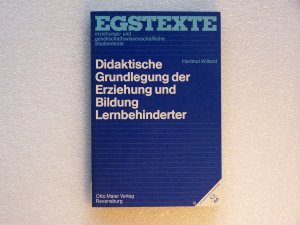 gebrauchtes Buch – Hartmut Willand – Didaktische Grundlegung der Erziehung und Bildung Lernbehinderter