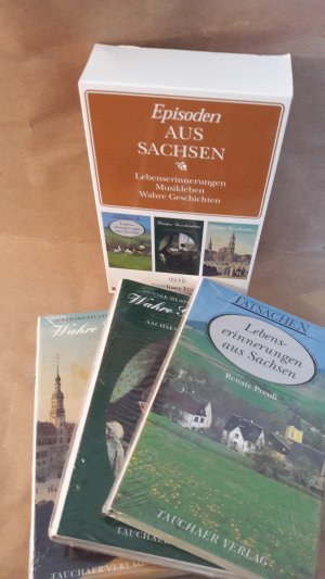 gebrauchtes Buch – Preuß, Renate, Gunter Hempel und Gotthard Irene Feustel – Episoden Aus Sachsen - Lebenserinnerungen - Musikleben - Wahre Geschichten - 3 Bände Im Schuber OVP