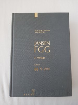 FGG. Gesetz über die Angelegenheiten der freiwilligen Gerichtsbarkeit / §§ 71-200 FGG