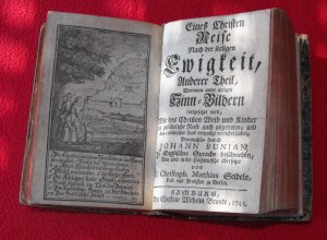 antiquarisches Buch – Johann Bunian – Mfr Quaats Leben und Sterben oder Eines Gottlosen Reise nach dem ewigen Verderben 1751 + Eines Christen Reise nach der seligen Ewigkeit 1745