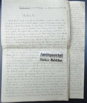 Handschriftliche Abhandlung (aus dem Jahr 1919) über Goethes Faust nach 5 Vorträgen von Pastor Mensing-Dresden + Frühzeitliger Frühling (handgeschrieben […]