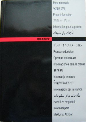 BRABUS Mappe Presse Information ca. 2002 Tuning Mercedes