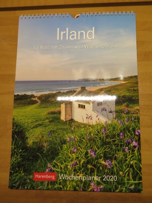 gebrauchtes Buch – Stefan Schnebelt – Irland Kalender 2020 - Wochenplaner, 53 Blatt mit Zitaten und Wochenchronik