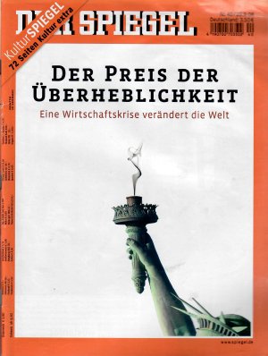 gebrauchtes Buch – Der Spiegel 40 2008 – Der Preis der Überheblichkeit. Eine Wirtschaftskrise verändert die Welt