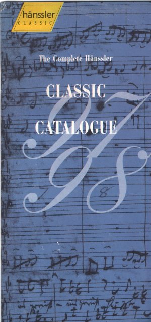 Classic Catalogue - The Complete Hänssler