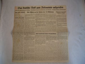 antiquarisches Buch – 5 Zeitungsartikel bzgl. Österreich von März 1938 - April 1938