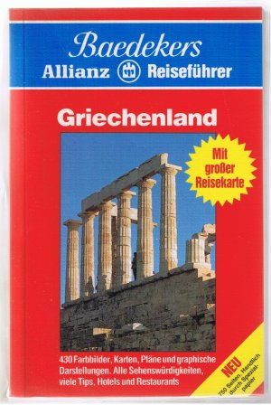 gebrauchtes Buch – Peter Baumgarten  – Griechenland - Baedekers Allianz Reiseführer mit großer Reisekarte