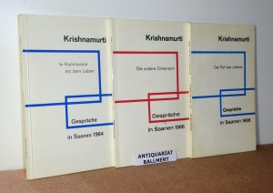 Die andere Dimension. Gespräche in Saanen 1966. / Der Ruf des Lebens. Gespräche in Saanen 1968. / In Kommunion mit dem Leben. Gespräche in Saanen 1964 […]