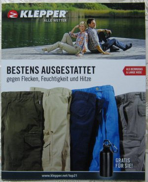 gebrauchtes Buch – KLEPPER Walbusch Outdoor Kleidung Werbeprospekt