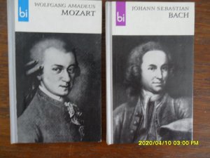 antiquarisches Buch – 2 Bücher v. Richard Petzoldt – Johann Sebastian Bach, Wolfgang Amadeus Mozart