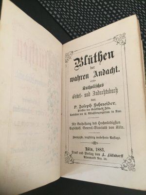 Blühten der wahren Andacht, Katholisches  Gebet und Andachtsbuch