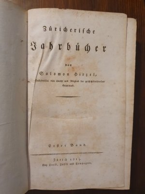 Zuercherische Jahrbuecher (Band 1 bis 5, komplett)