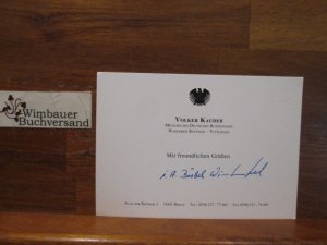 gebrauchtes Buch – Volker Kauder – Grusskarte von Volker Kauder CDU MdB