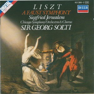 gebrauchter Tonträger – Franz Liszt, Chicago Symphony Orchestra & Chorus – A Faust Symphony