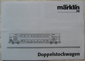 gebrauchtes Buch – MÄRKLIN H0 Anleitung Doppelstockwagen 2006 Waschzettel