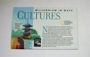 gebrauchtes Buch – National Geographic Society – Cultures: Millenium in Maps: Map. supplement to National Geographic, August 1999