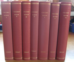 gebrauchtes Buch – Cicero, Marcus Tullius  – Sämtliche Reden. Ausgabe in 7 Bänden (so komplett: I-VII). Eingel., übers. u. erl. v. Manfred Fuhrmann) [mit SU] [Die Bibliothek der Alten Welt]