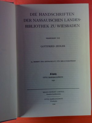 Zentralblatt für Bibliothekswesen. Beihefte. Nr. 63-65, 1931-1932.