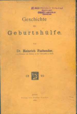 Geschichte der Geburtshülfe