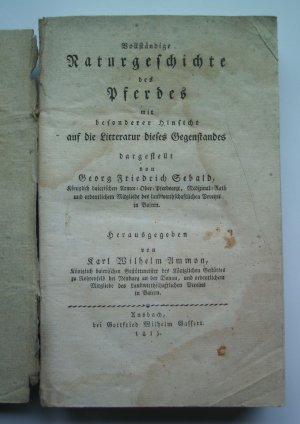 Vollständige Naturgeschichte des Pferdes mit besonderer Hinsicht auf die Litteratur dieses Gegenstandes dargestellt