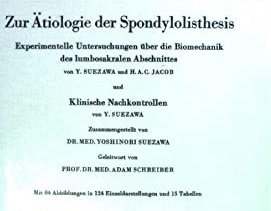 Zur Ätiologie der Spondylolisthesis