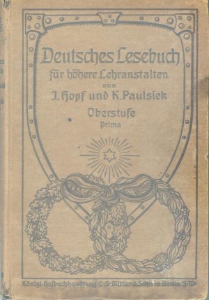 Deutsches Lesebuch für höhere Lahranstalten - Oberstufe - Prima